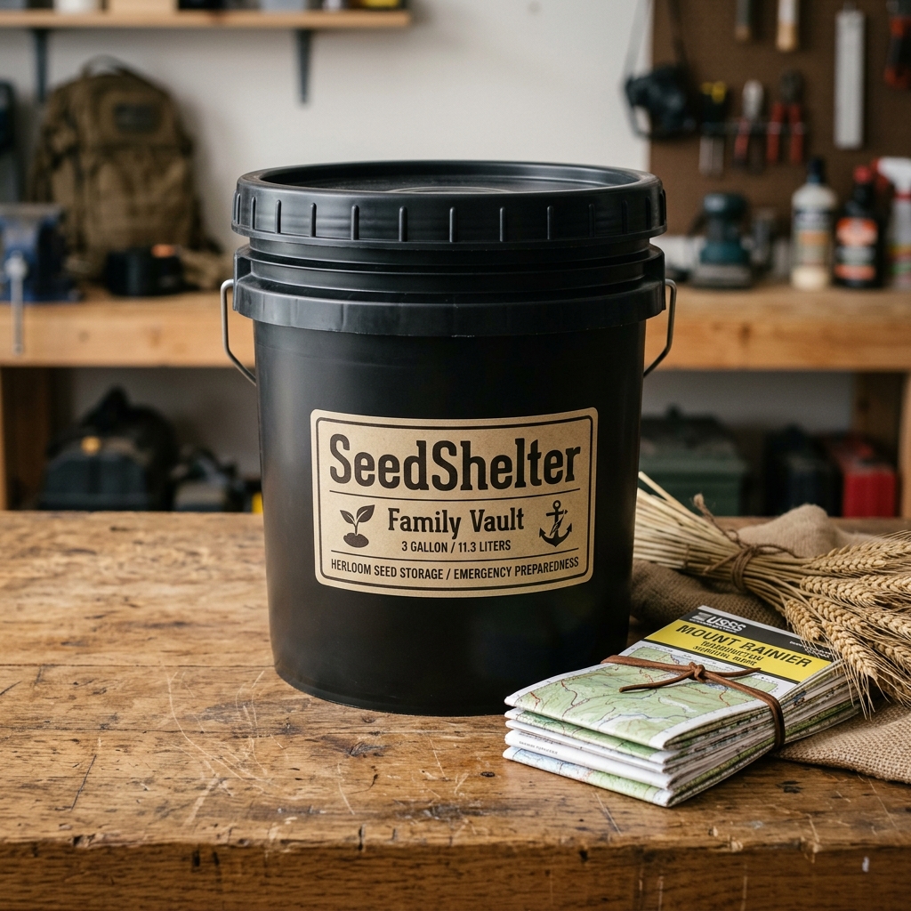 SeedShelter Family Vault 3-gallon bucket